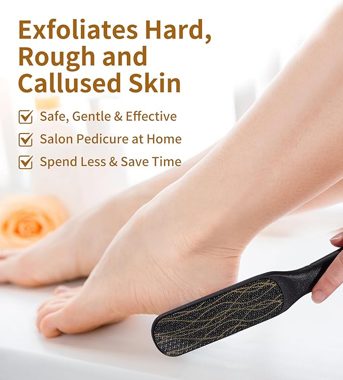 Nano Glass Foot File, Double-Sided Foot Callus Remover Feet Scrubber Hard & - Image 3