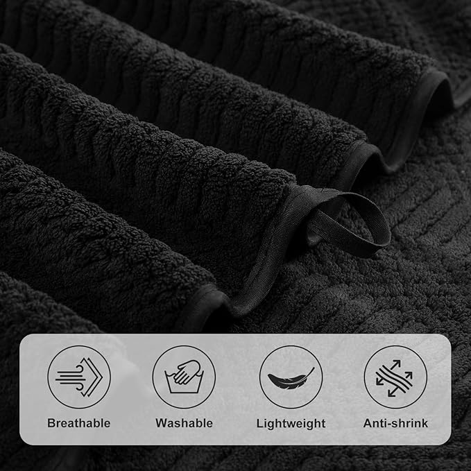 8 Piece Bath Towel Set-2 Oversized Bath Sheets, 2 Hand Towels, 4 - Image 9
