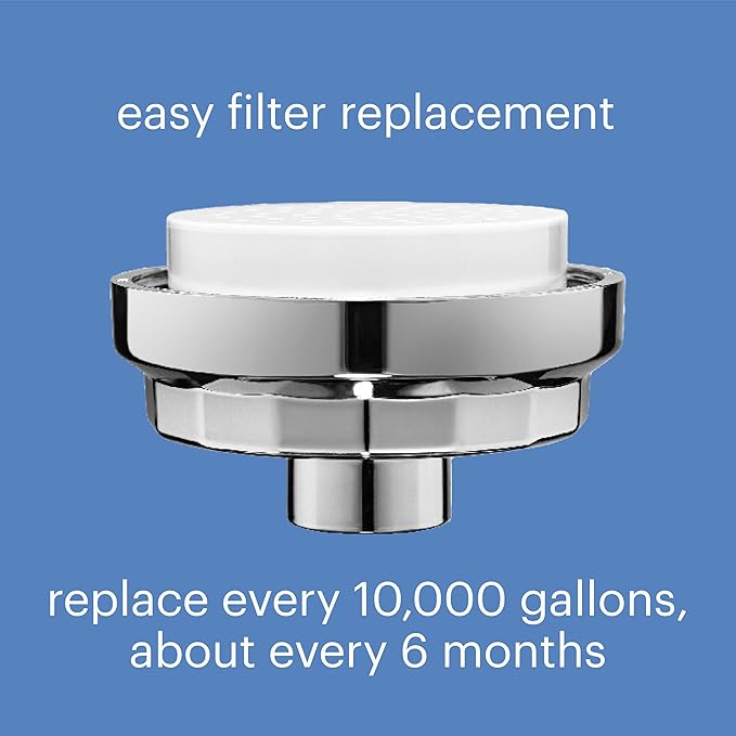 Brondell Shower Filter VivaSpring, Compact Polished Chrome – High Output - Image 4