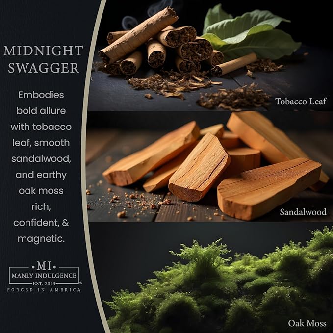 Manly Indulgence Midnight Swagger Scented Wax Melts, Wax Melt Warmer Cubes - Image 2