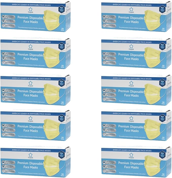 Litepak 500pcs Premium Disposable Face Mask SOFT 3ply Nose Wire - Image 7