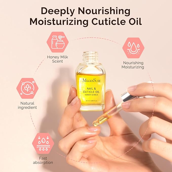 MelodySusie 25ML Cuticle Oil, Cuticle Nourishes, Promotes Nail Growth and - Image 5