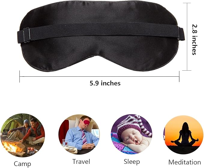 100% Natural Silk Sleep Eye Mask Kids, Cute Night Sleeping Mask - Image 7