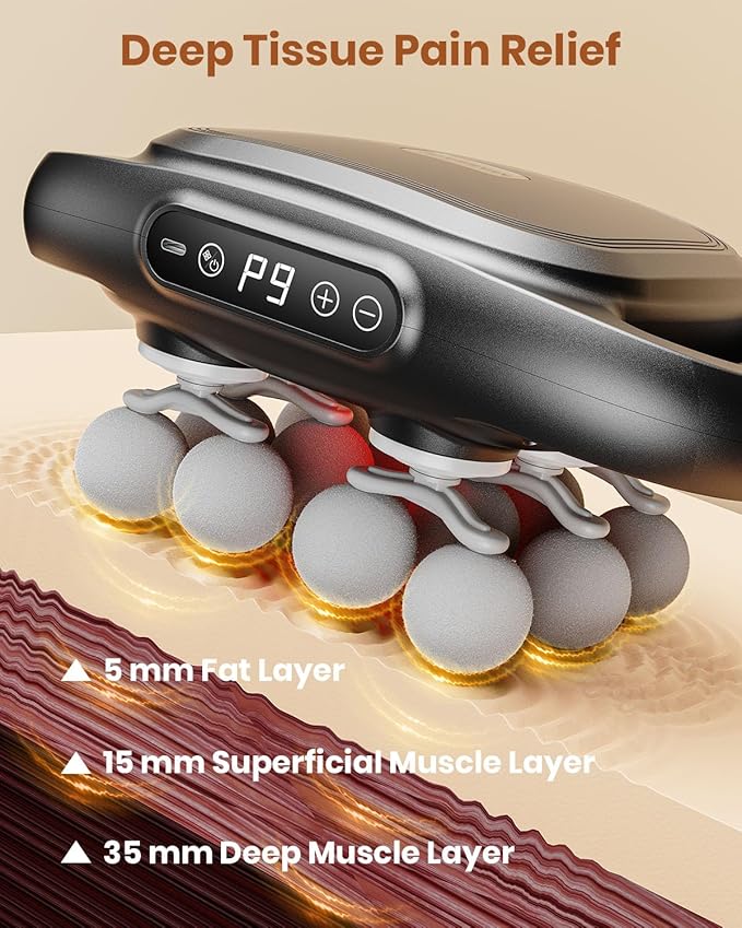 12-Head Massage Gun, Deep Tissue Back Massager - Image 4