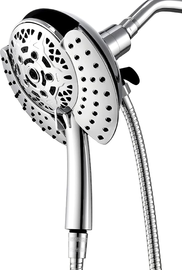 INAVAMZ Shower Heads with Handheld Spray Combo: 7.2" Rain Shower Head & - Image 2