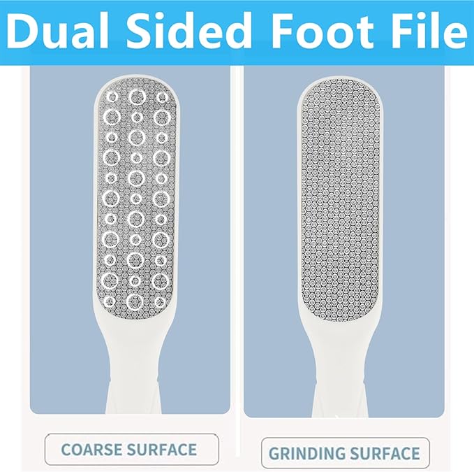 Fu Store 2 Pack Foot Files Callus Remover Stainless Steel Foot Rasp and Dual - Image 7