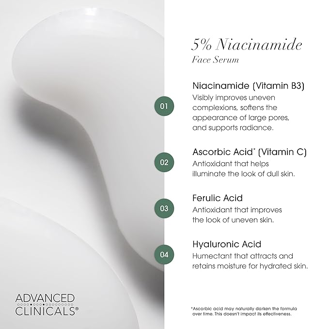 Advanced Clinicals Brightening Vitamin C Cream + 5% Niacinamide Serum - Image 9