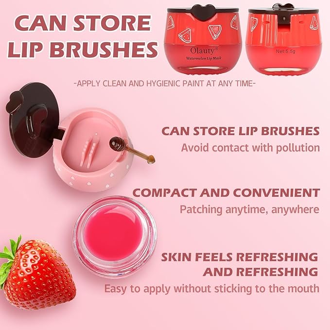 8 PCS Bee Lip Balm Honey Pot, Honey Lip Balm Bulk, Moisturising Sleep Lip Mask - Image 5