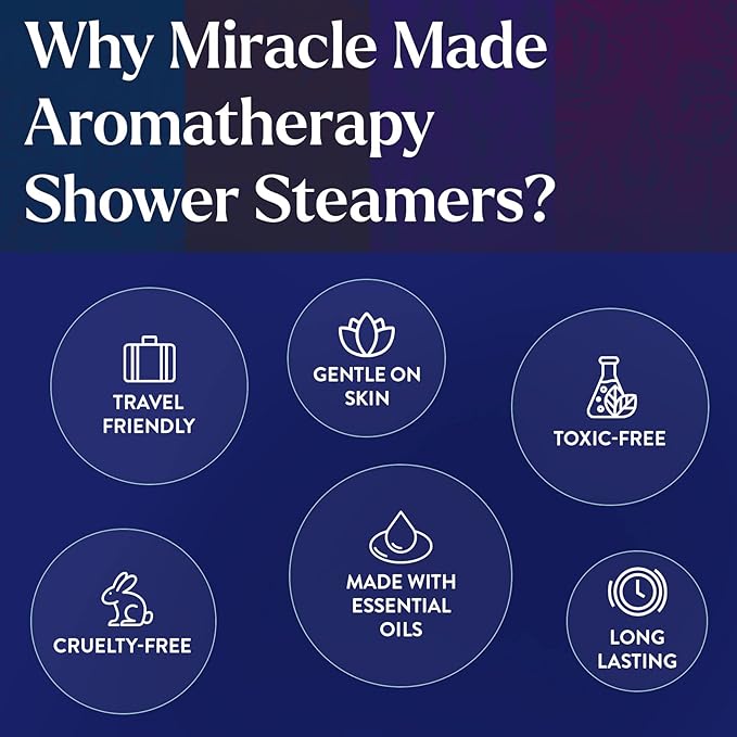 Miracle Made Lavender Aromatherapy Shower Steamers – Essential Oil Scented - Image 5