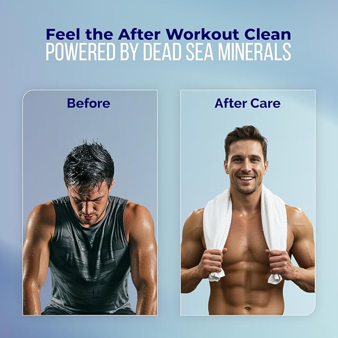 Dead Sea Collection Mens Body Wash TOP 10 ACTIVE – 3 in 1 Body Wash - Image 7