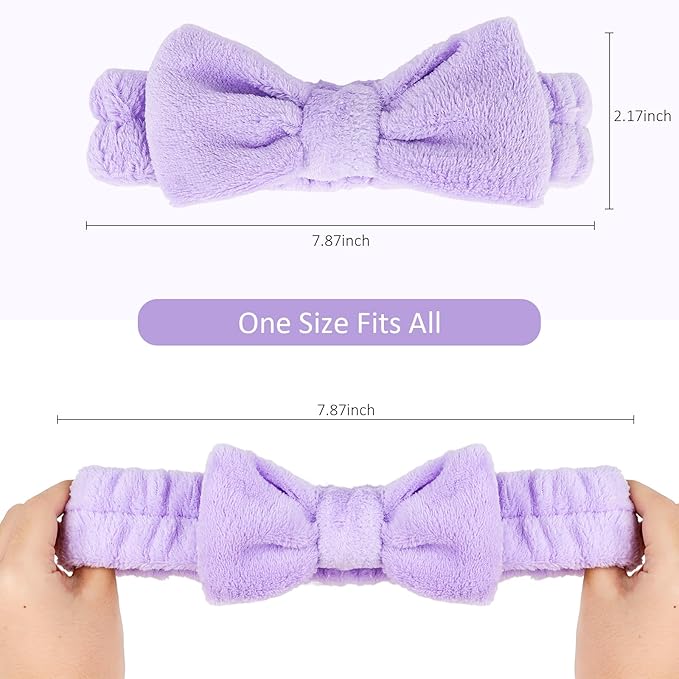 8 Pack Spa Headband for Washing Face Stocking Stuffers Skincare Headbands Bulk - Image 5