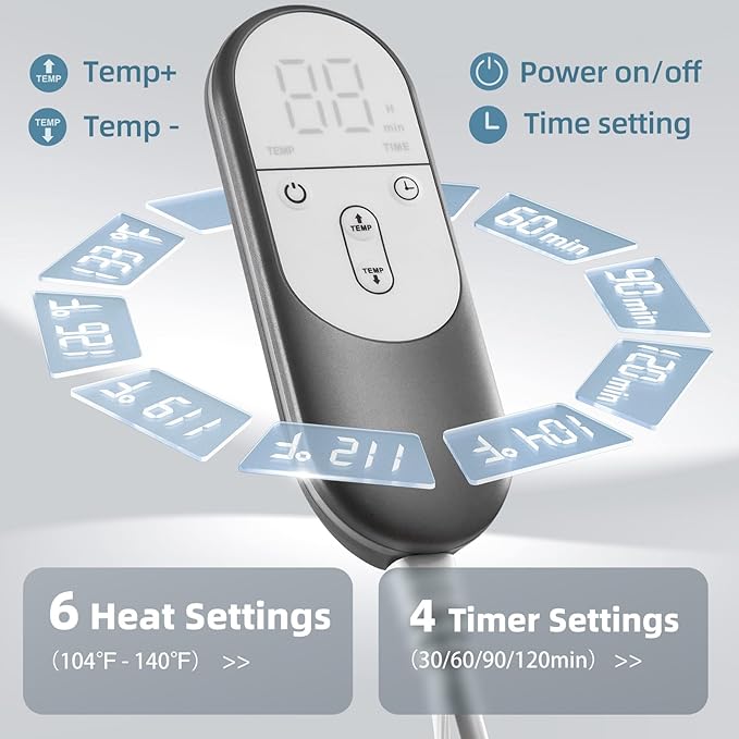 XX-Large Heating Pad for Back Pain Relief, Shoulder & Cramps - Image 5