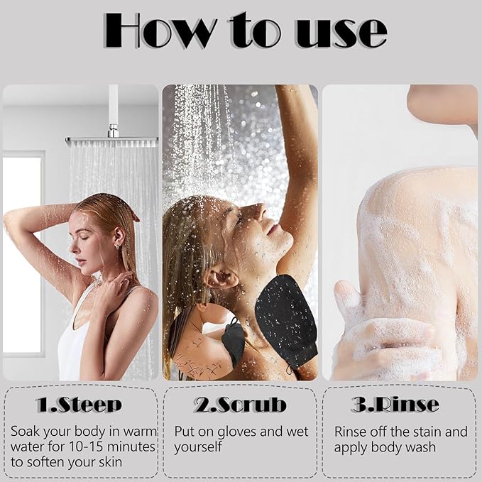 Ultra Thin Version Exfoliating Glove-Remove Unnecessary Dead Skin and - Image 5