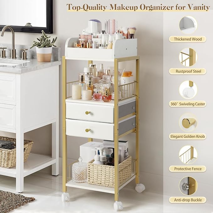 Makeup Organizer, Floor Skincare Organizers Make Up Organizers and Storage - Image 5