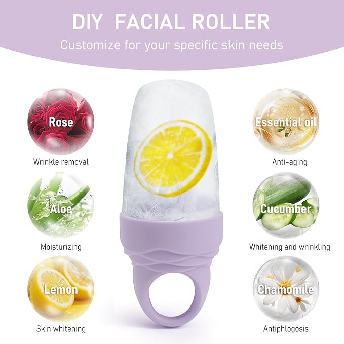 3 Pcs Facial Ice Roller Silicone Mold Reusable - Image 5