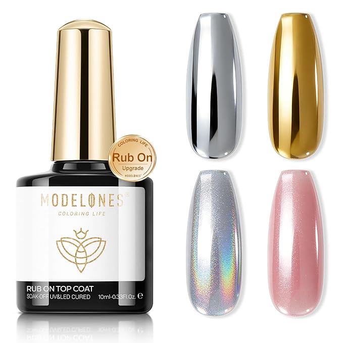 modelones Gel Top Coat for Chrome Nail Powder by MODELONES