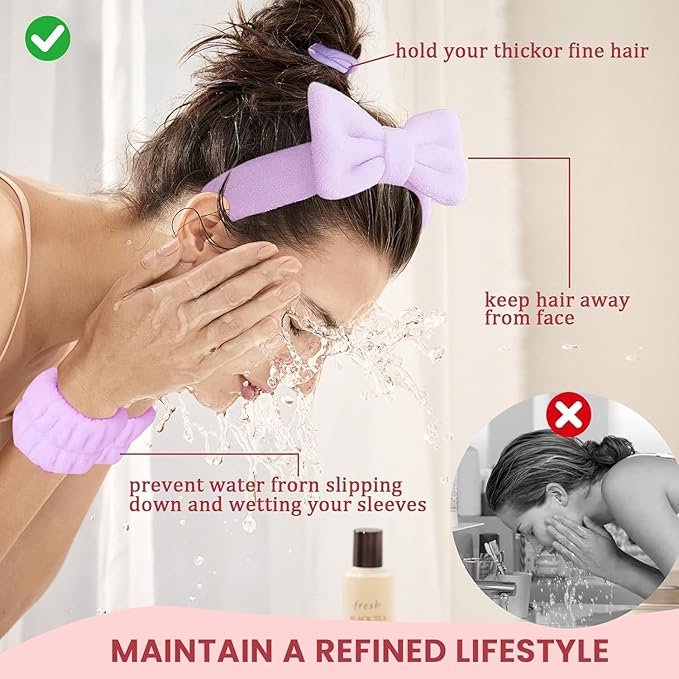16 Pcs Skincare Headband Set, Face Washing Headband - Image 8