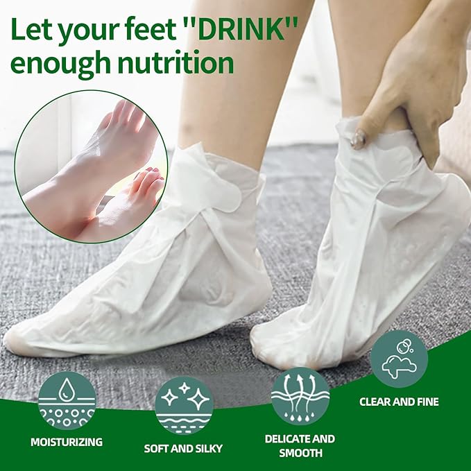 5 Pack Moisturizing Foot Mask, Hydrating Foot Masks - Image 5