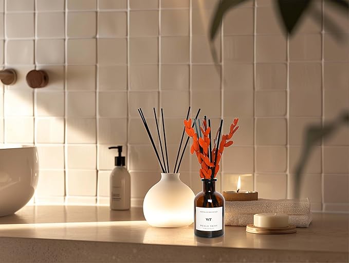 WEALD TRIBE Reed Diffuser Set for Bathroom Air Fresheners, Oil Diffuser Sticks - Image 5