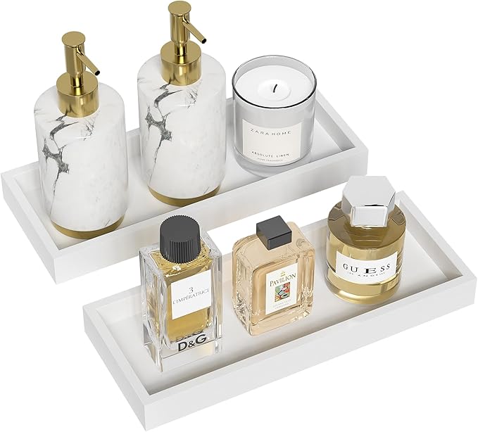 ZHWS Bathroom Vanity Tray for Countertop Decor Perfume Jewelry Toiletries by ZHWS