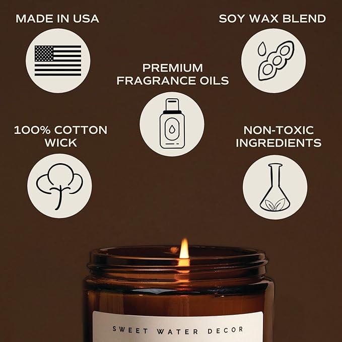 Sweet Water Decor Hot Cocoa and Peppermint Soy Candle | Chocolate, Peppermint - Image 8