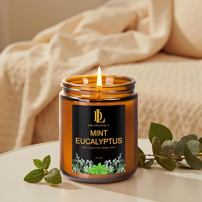 Mint Eucalyptus Candles, Mint Eucalyptus Scented Candle, Mother's Day Candle - Image 5