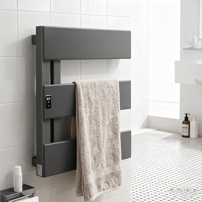 Verida Towel Warmer Rack, Support Hardwired and Plug-in, Wall-Mounted Electric - Image 12