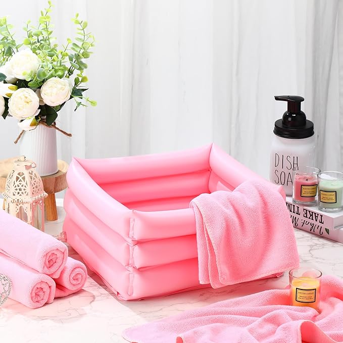 FillTouch 12 Pcs Foot Spa Kit for Girls Kids 12.5''x12.5''x8.3'' Foot Care Bath - Image 5