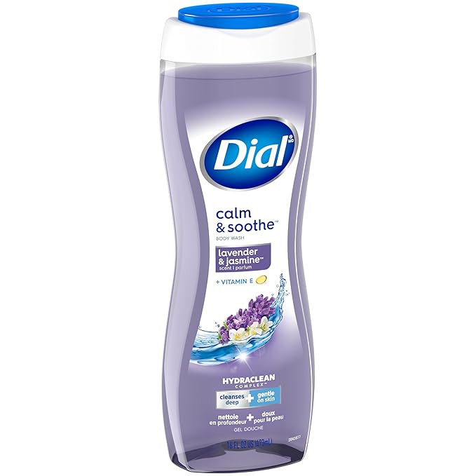 Dial Body Wash, Calm & Soothe Lavender & Jasmine Scent, 16 fl oz - Image 3