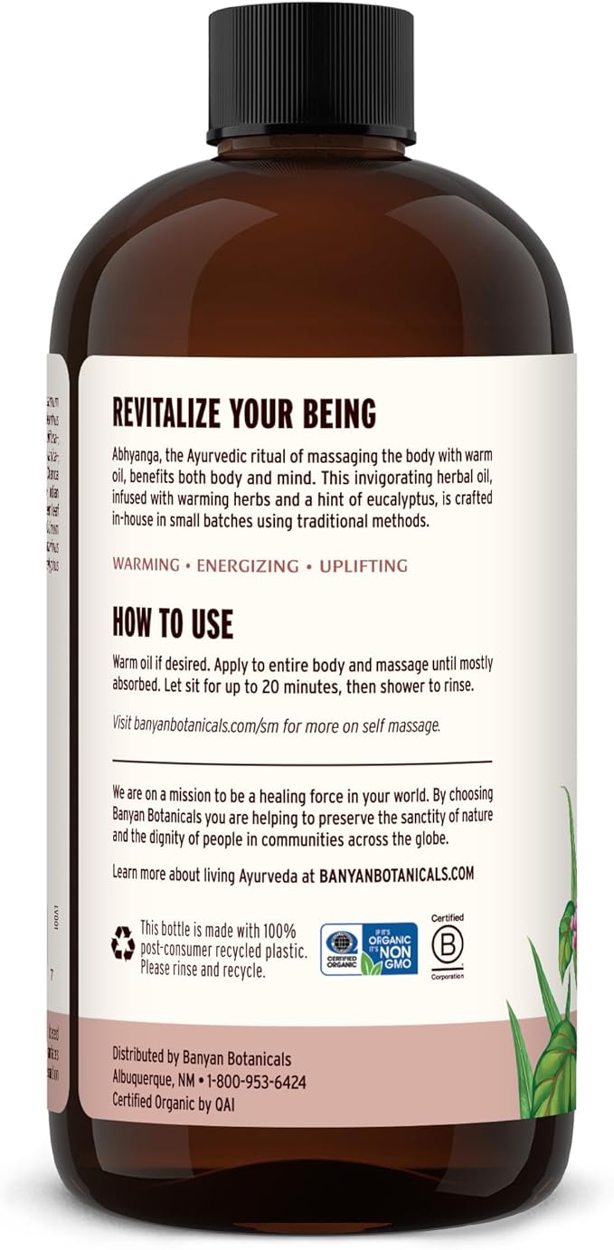 Banyan Botanicals Kapha Massage Oil – Organic Massage Oil - Image 2