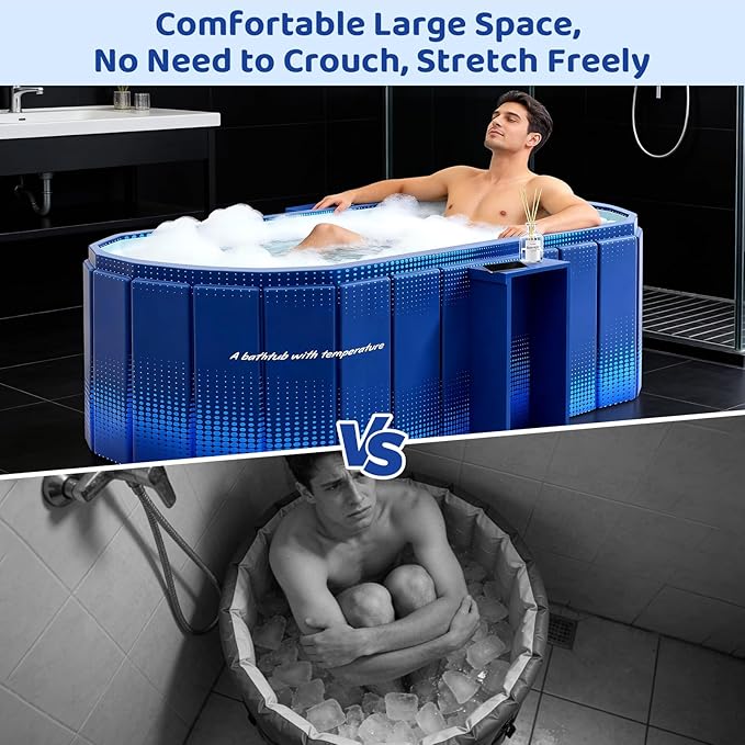 Portable Foldable Bathtub, Freestanding Bathtub No Installation, Bathroom SPA - Image 4