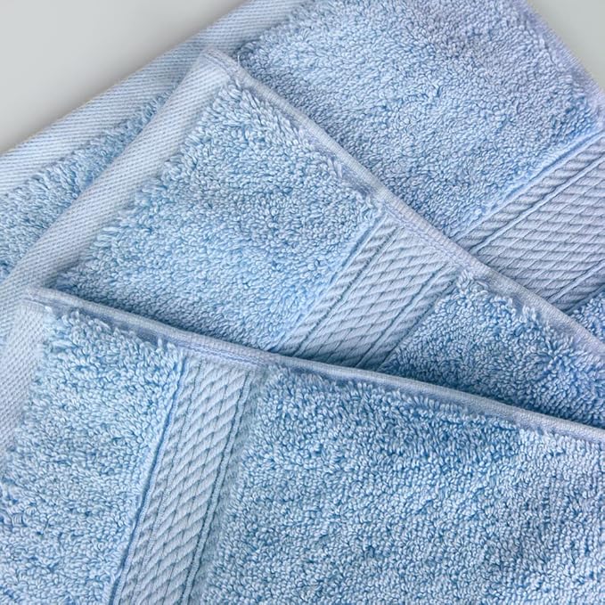 SUPERIOR Egyptian Cotton Pile 3 Piece Towel Set, Includes 1 Bath, 1 Hand - Image 5