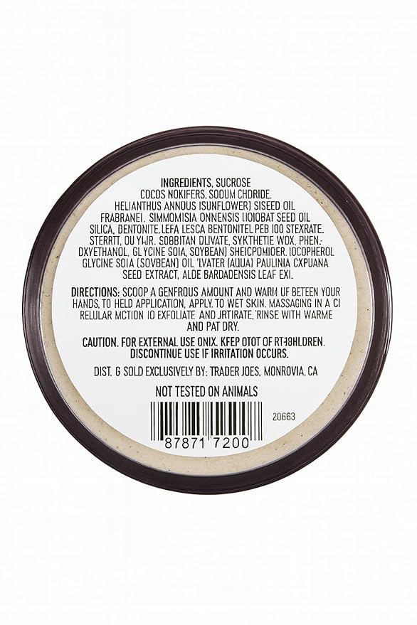 Trader Joe’s Brazil Nut Body Scrub, 8 ounces - Image 2
