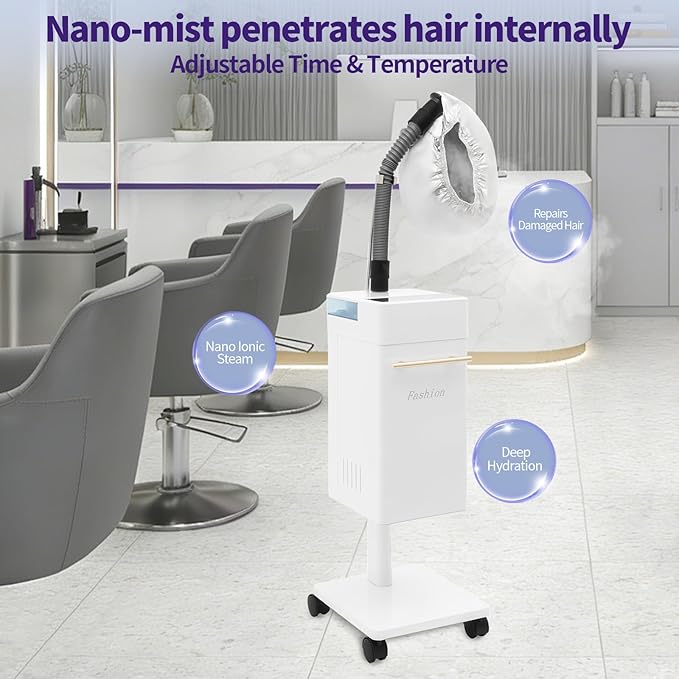 600W Vertical Nano Hair Steamer Dyeing Machine, Hair Oil Machine Freestanding - Image 5