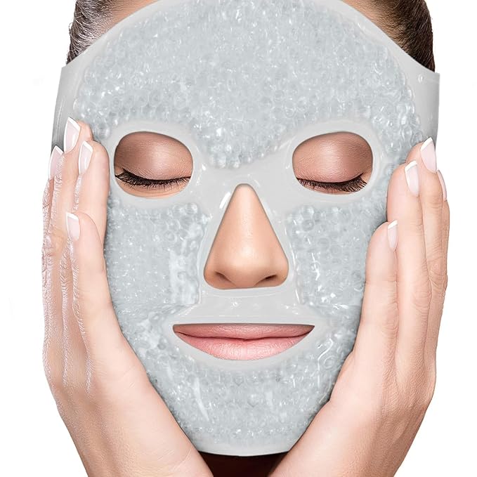 Eye Mask Get Rid of Puffy Eyes Migraine Relief, Travel Therapeutic Hot Cold by Perfecore