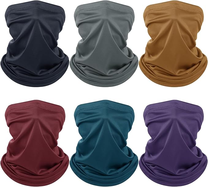 Geyoga 6 Pieces Summer UV Protection Cooling Neck Gaiter Face Clothing Neck by Geyoga