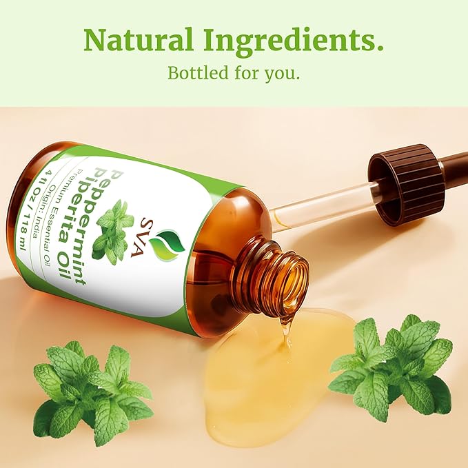 SVA Peppermint Piperita Essential Oil – 4 Fl Oz – 100% Natural Piperita Oil - Image 8