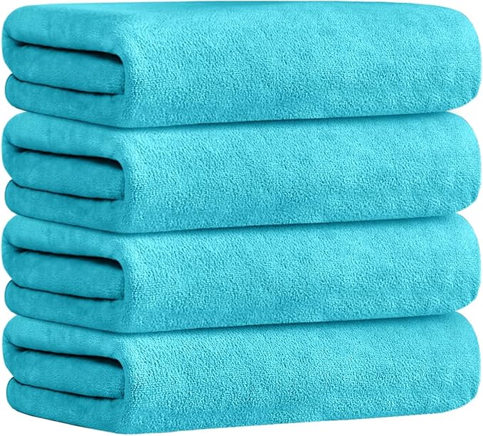 JML Towels, Large Microfiber Bath Towels Set, Super Absorbent, Fast Drying by JML