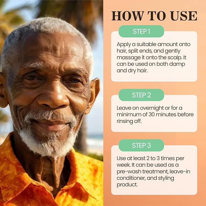 Batana Oil for Hair Growth Dr Sebi, 100% Raw Organic Batana Hair Mask from - Image 5