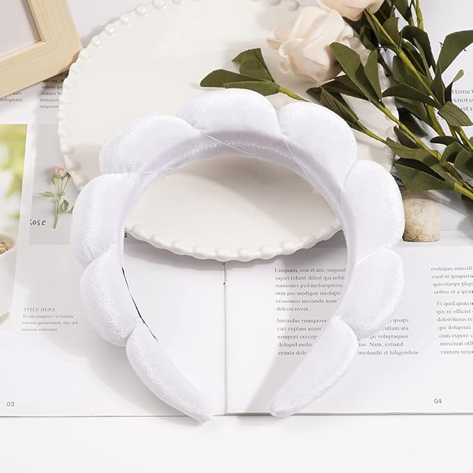 Ayesha Hairband, Sponge Soft Hairband Skincare Makeup Headbands - Image 5