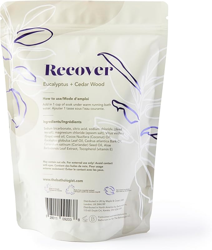 The Bathologist Recover Fizzy Bath Soak, Shea Butter & Epsom Salt, Mineral - Image 2