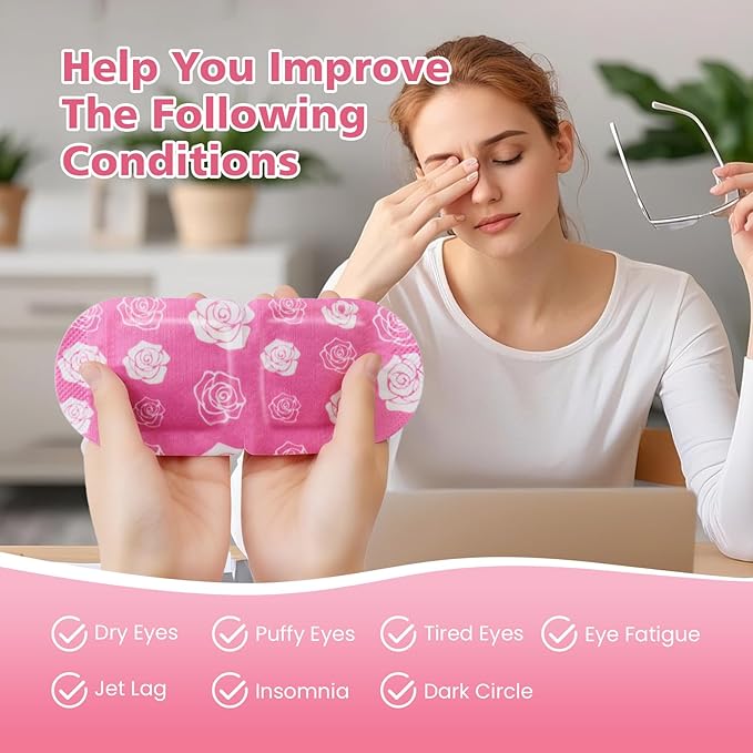 18 Packs Steam Eye Mask for Dry Eyes Self Heating Masks Cornea Care Rest - Image 5