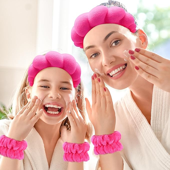 Zkptops Spa Headband for Women Sponge Makeup Skincare Headband Washing Face - Image 7