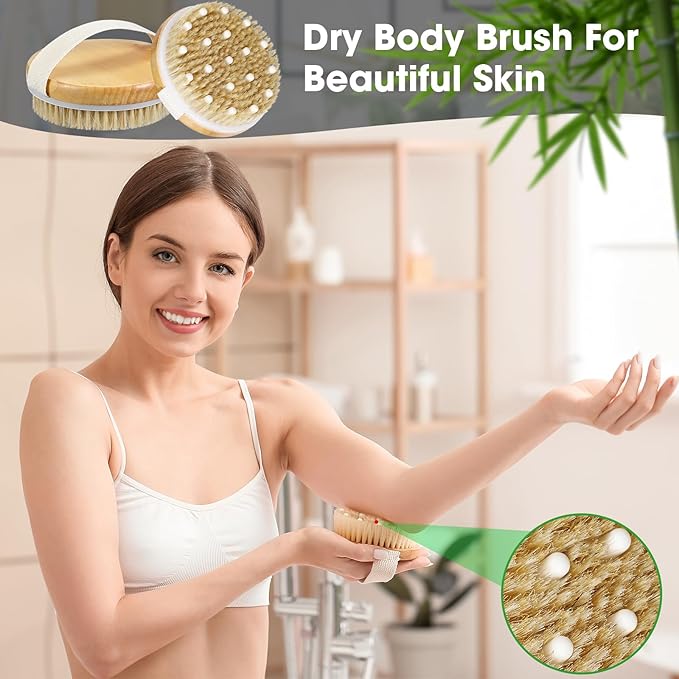 Gejoy 10 Pcs Dry Brushing Body Brush - Image 6