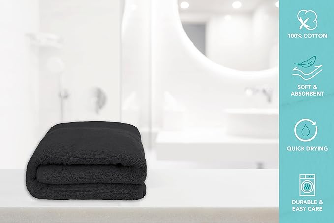 Medium Bath Towels Pack of 6 – 24x48 Inches – Soft, Quick Dry & Highly - Image 7