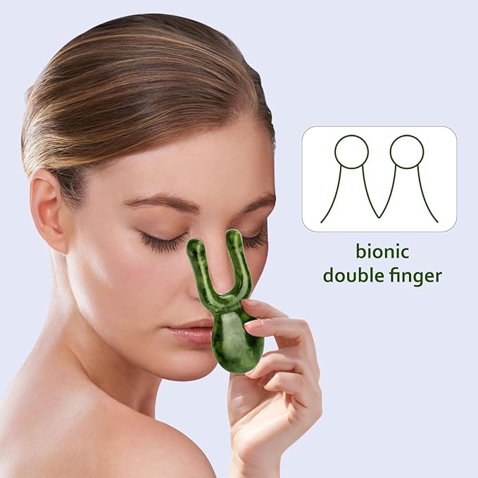 ideayard Jade Gua Sha Facial Tools, Jade Massage Tools - Image 2