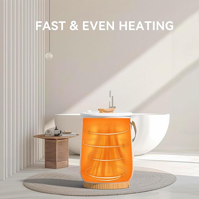 Large Towel Warmer for Bathroom, Luxury Heated Towel Warmer Bucket for SPA - Image 4