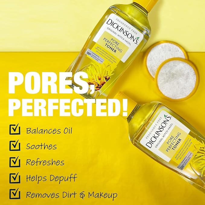 Dickinson's Original Witch Hazel Pore Perfecting Toner | 100% Natural Distilled - Image 3