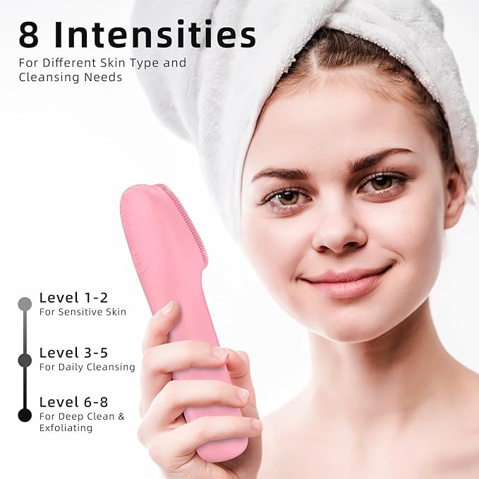 Facial Cleansing Brush Portable Waterproof Rechargeable Face Wash Brush - Image 4