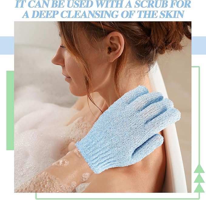 Ramede 30 Pair Exfoliating Glove Double Sided Exfoliating Bath Gloves Pack - Image 3